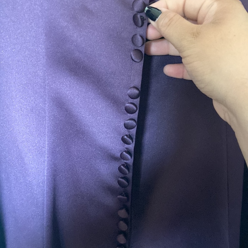 Vintage burgundy, plum, purple wine, Michelangelo for dress - Picture 10 of 10